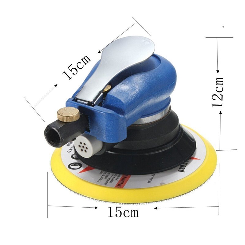 6 "Air Palm Al Sander Liep Hand Schuren Pneumatische Voor Slijpen Operaties