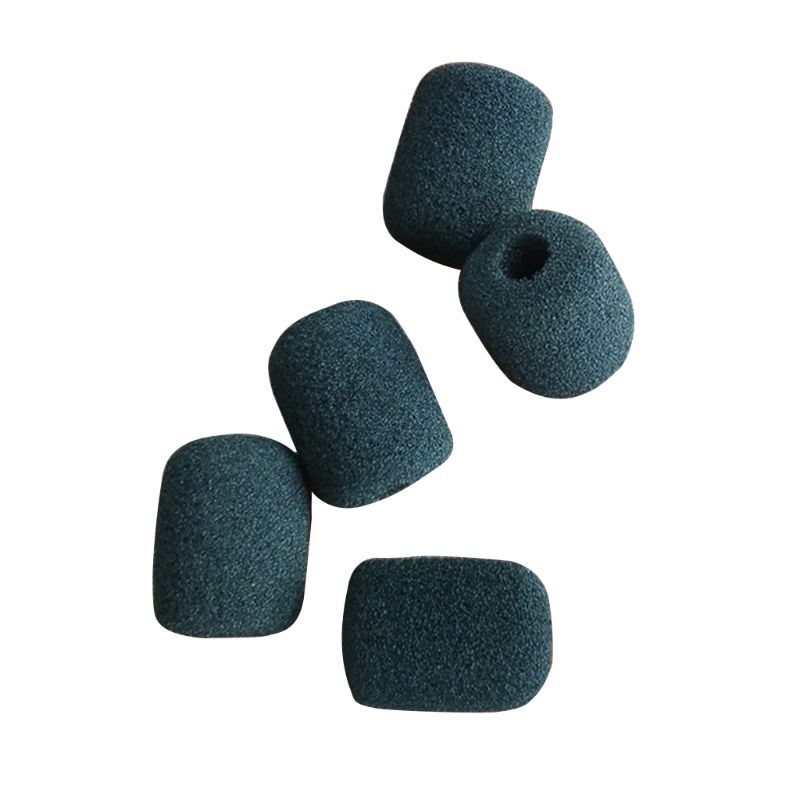 5PCS Black Microphone Headset Foam Sponge Windscreen Mic Cover: Default Title