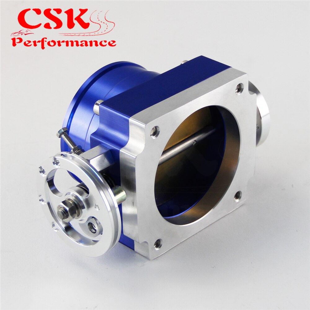 Universal 90mm VQ35TPS Throttle Body Intake Manifold Black/Red/Blue/Silver