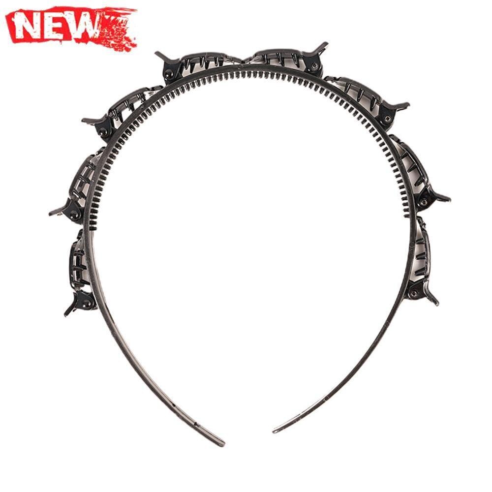 Doppel Pony Frisur Haarnadel Stirnband für Frauen Doppel Pony Clip Haar Band Hohl gewebte Pony Stirnband Hochzeit Schmuck