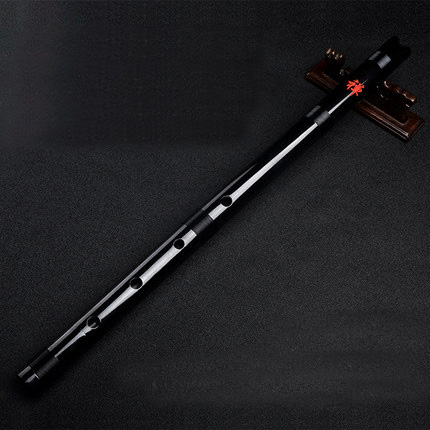 Tube de musique ancien, flûte japonaise dizi shakuhachi, instruments de musique masculins et féminins: black color