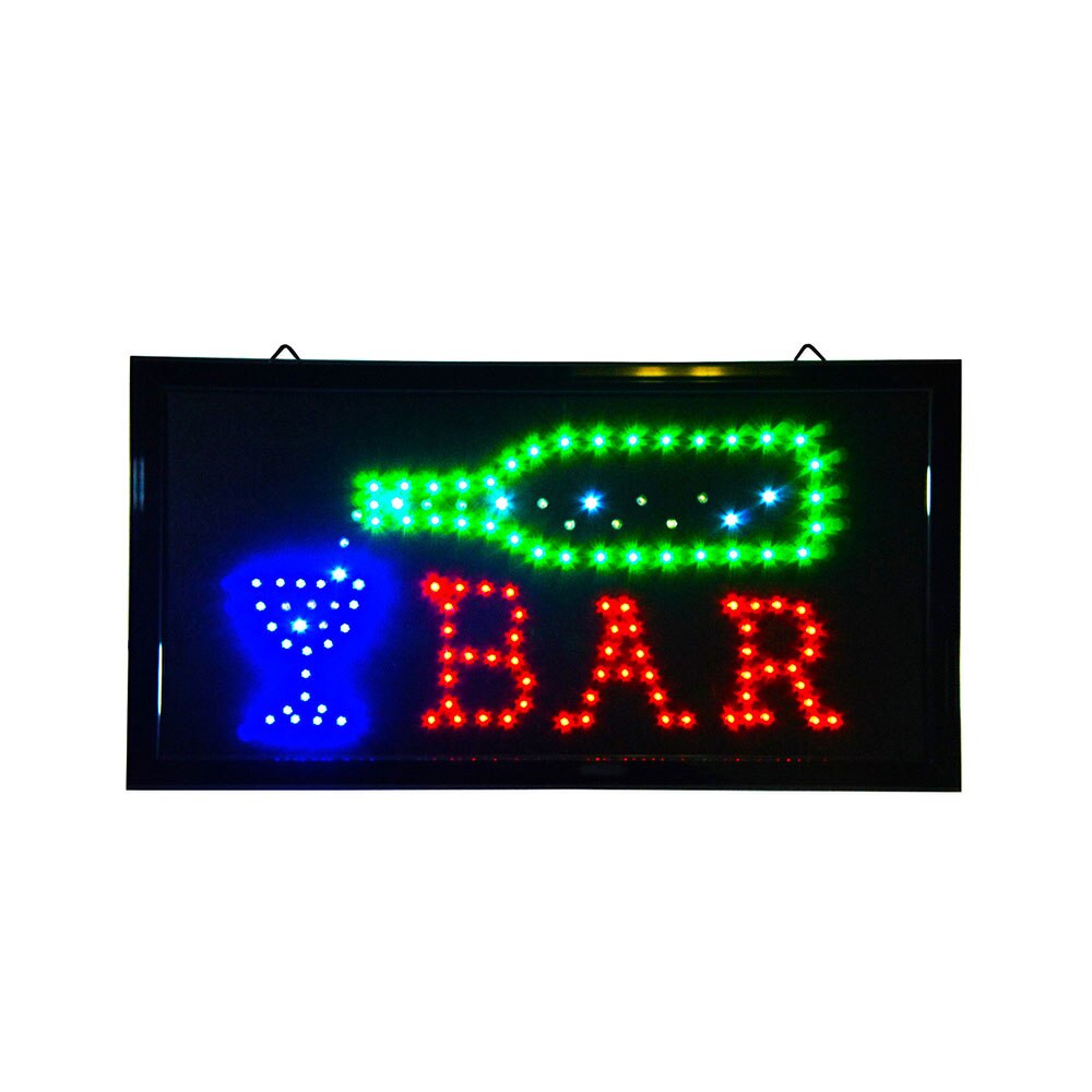 Animated LED Open BAR Sign Bright Light – Vicedeal