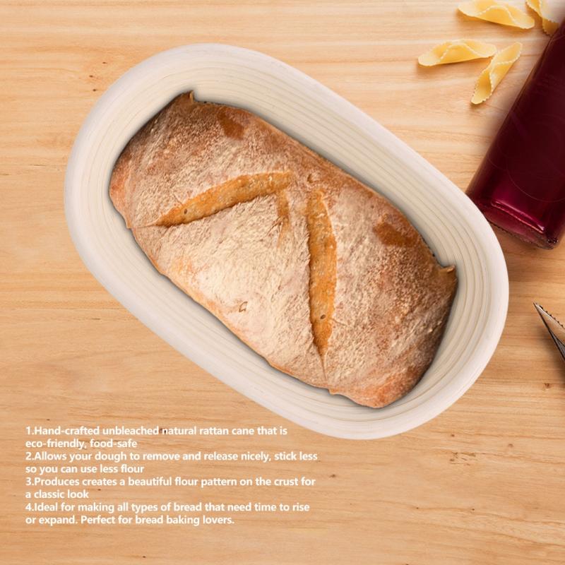 Bread Fermentation Rattan Basket 4 Sizes Pastry Proving Basket Banneton Brotform Rattan Proofing Food Container Storage