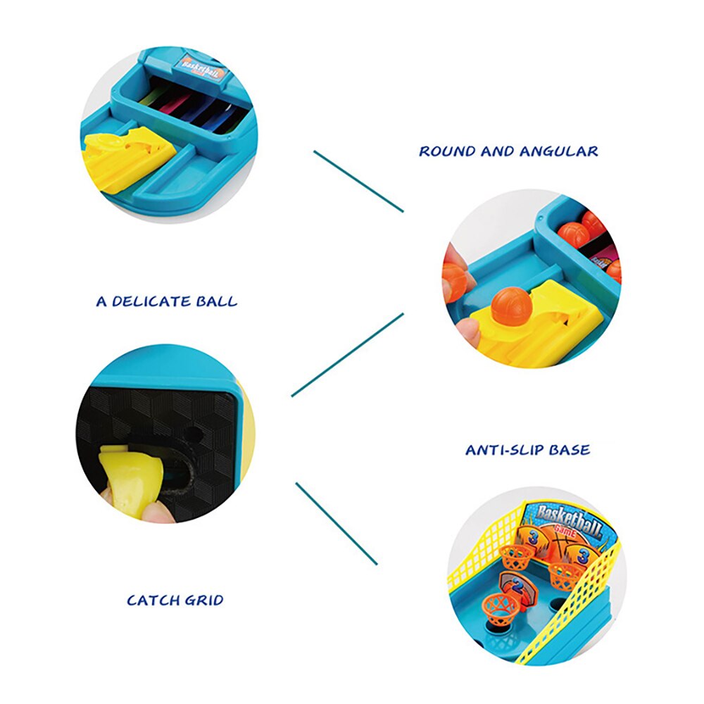 Kinderspeelgoed Dubbele Vinger Ejectie Basketbal Hof Board Game Ouder-kind Interactieve Jongen Desktop Educatief Speelgoed
