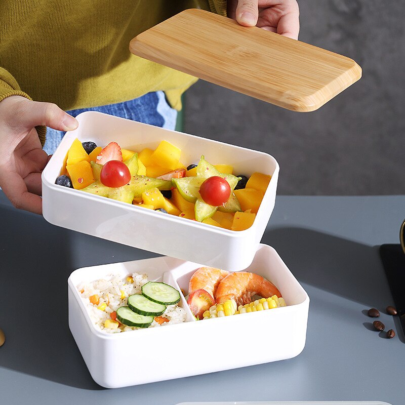 Bento Lunchbox Voedsel Opslag Containers Lunchbox Voor Kid Japanse Snack Lunchbox Magnetron Servies Keuken Maaltijd Prep Picknick