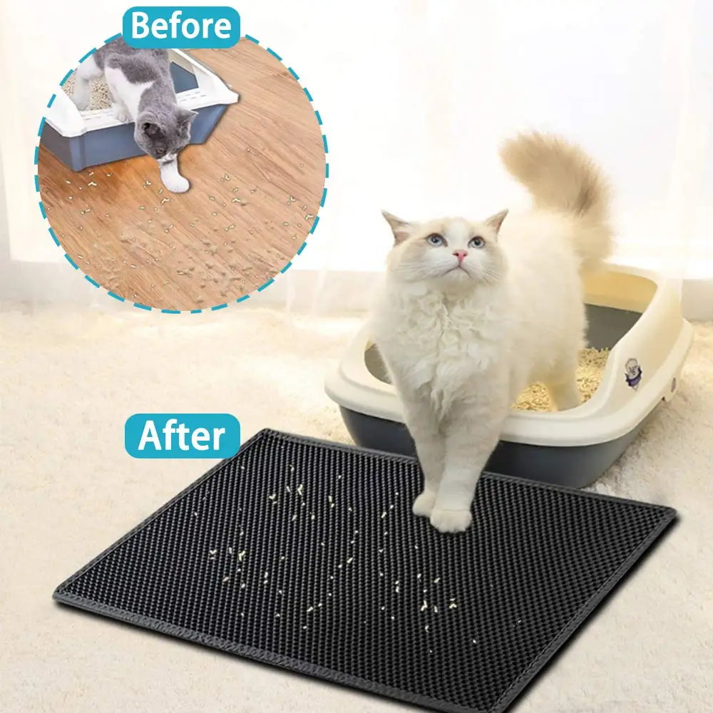 Katzenstreu matt Mit Doppel Schicht Wasserdichte Haustier Katzentoilette matt Rutschfeste Sand Katze Pad Waschbar Bett matt saubere Pad Produkte