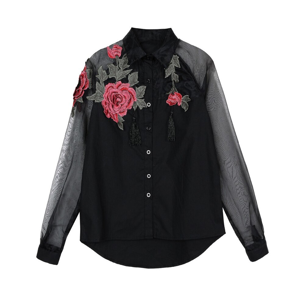Blouse Olieverfstijl Lange Mouw main image 1