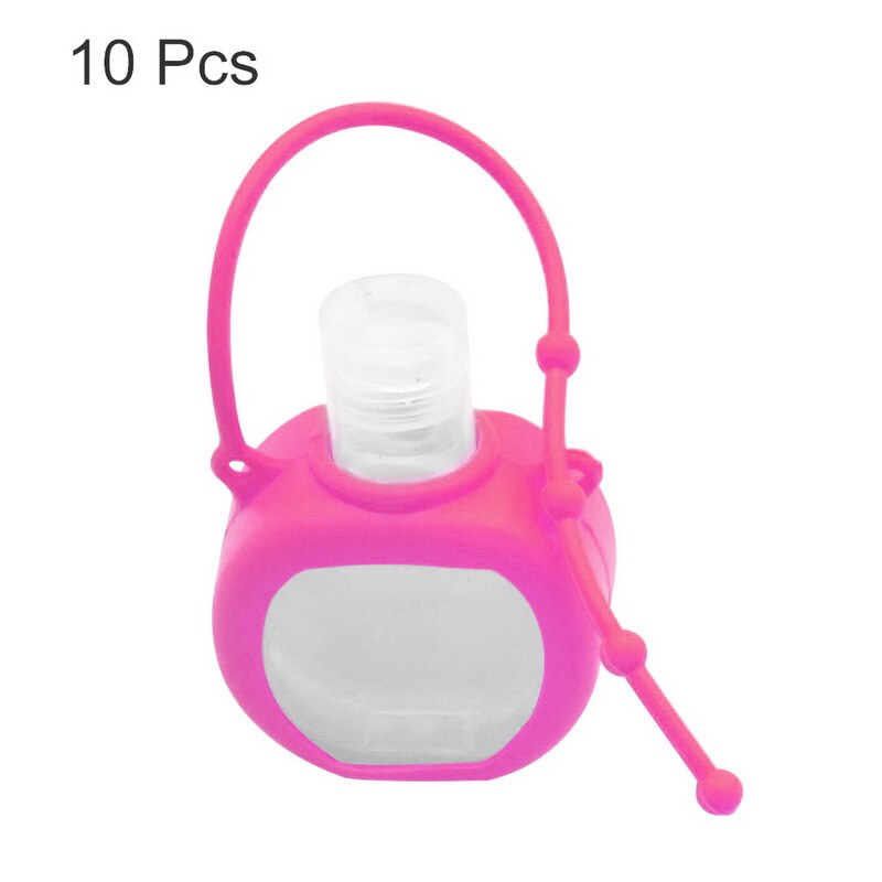 30ml Portable Empty Bottle Hand Sanitizer Bottle with Detachable Silicone Protective Case Liquid Soap Container