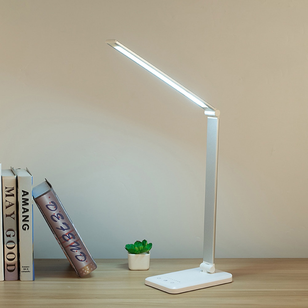 Rechargeable LED Desk Lamp Stepless Dimmable Eye-protect Reading Lamp Built In Battery 3 Modes Lighting 52PCS LED Table Lamp