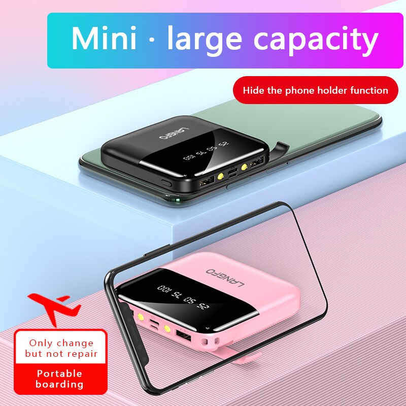 Mini Power Bank 30000Mah Draagbare Snelle Oplader Externe Batterij Pack Voor Xiaomi Mi Iphone Samsung Poverbank Digitale Display