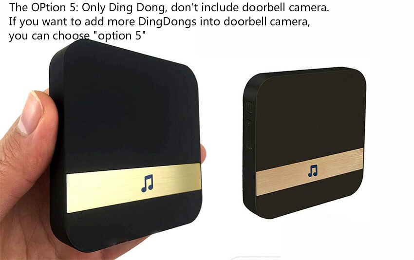 Smart Ip Video Intercom Wifi Video Deurtelefoon Deurbel Wifi Deurbel Camera Voor Appartementen Ir Alarm Draadloze Beveiliging Camera: Only Chime dingdong