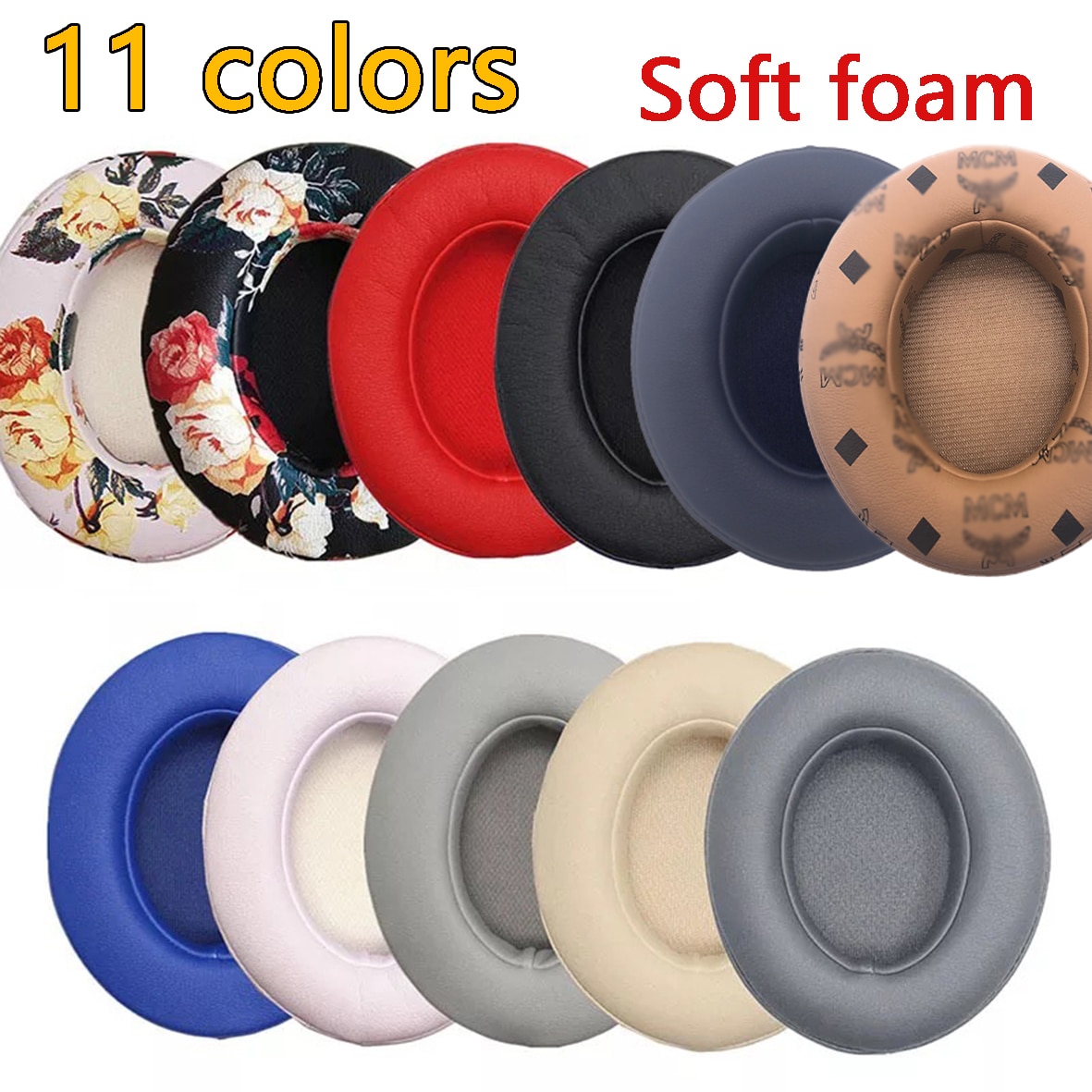 Replacement Earpads Cushions Ear pad for by Studio 2.0 Studio 3 B0500 B0501 Wireless Headset Wired headphones Repair Accessories