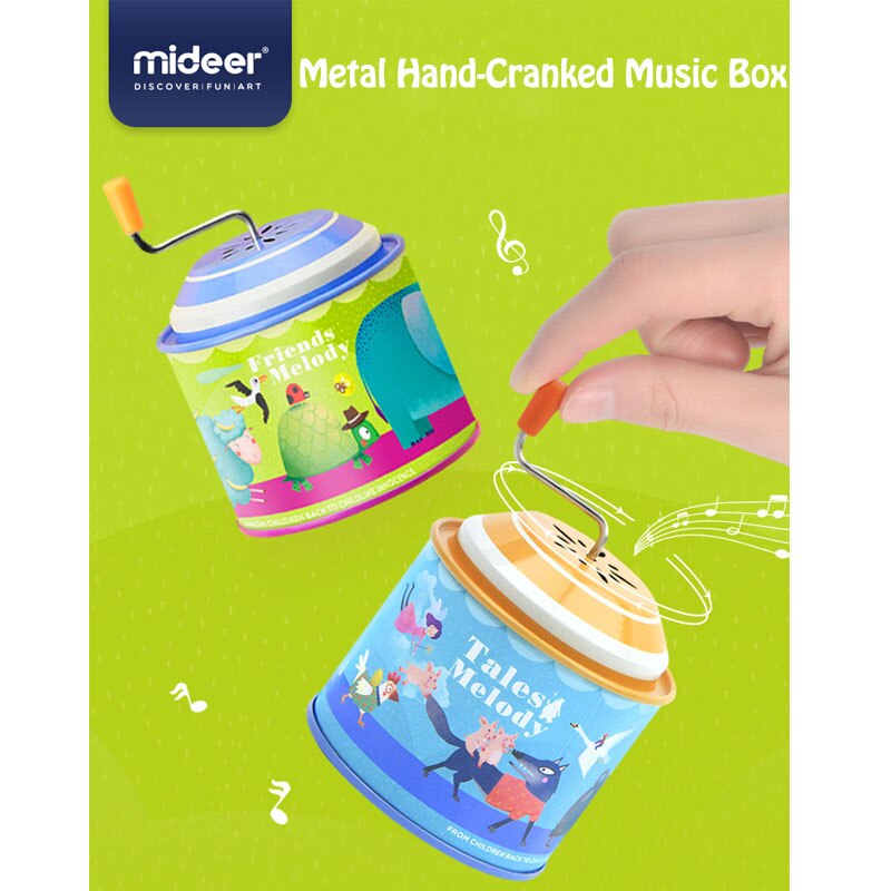 Mideer Kids Music Educatief Kinderen Klassieke Retro Piano Muziek Hand Muziekdoos Baby Sprookje Hand Muziekdoos 2-4 Jaar