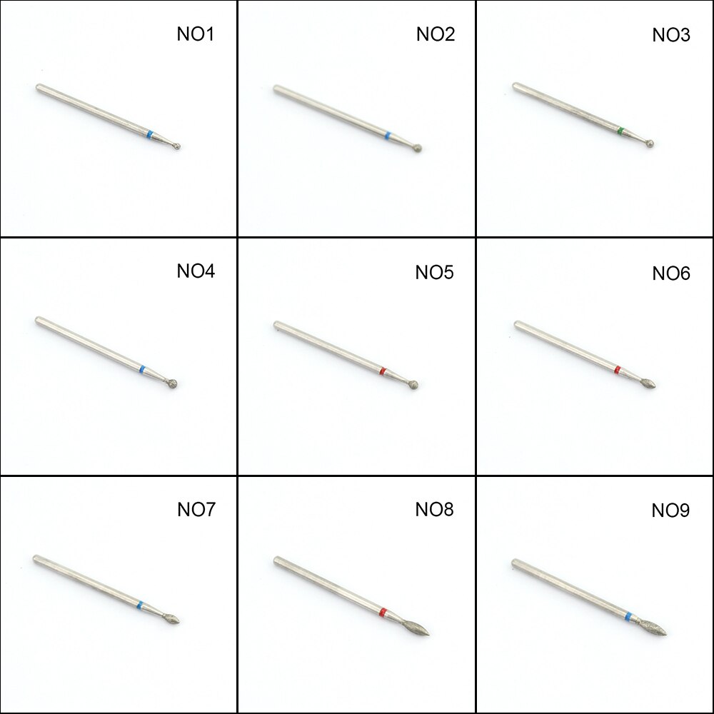 1pcs Milling Cutter Diamond Nail Drill Rotary Bits Milling Cutter For Manicure Burr Cuticle Clean Drill Bit Electric Cutter