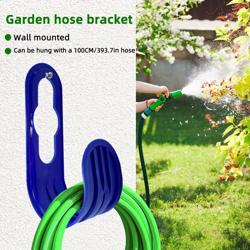 Mounted Garden Hose Hangers, Durable Plastic Water Hose Holders, Space-Saving Hose Bracket Organizer, For Garden Outdoor Use