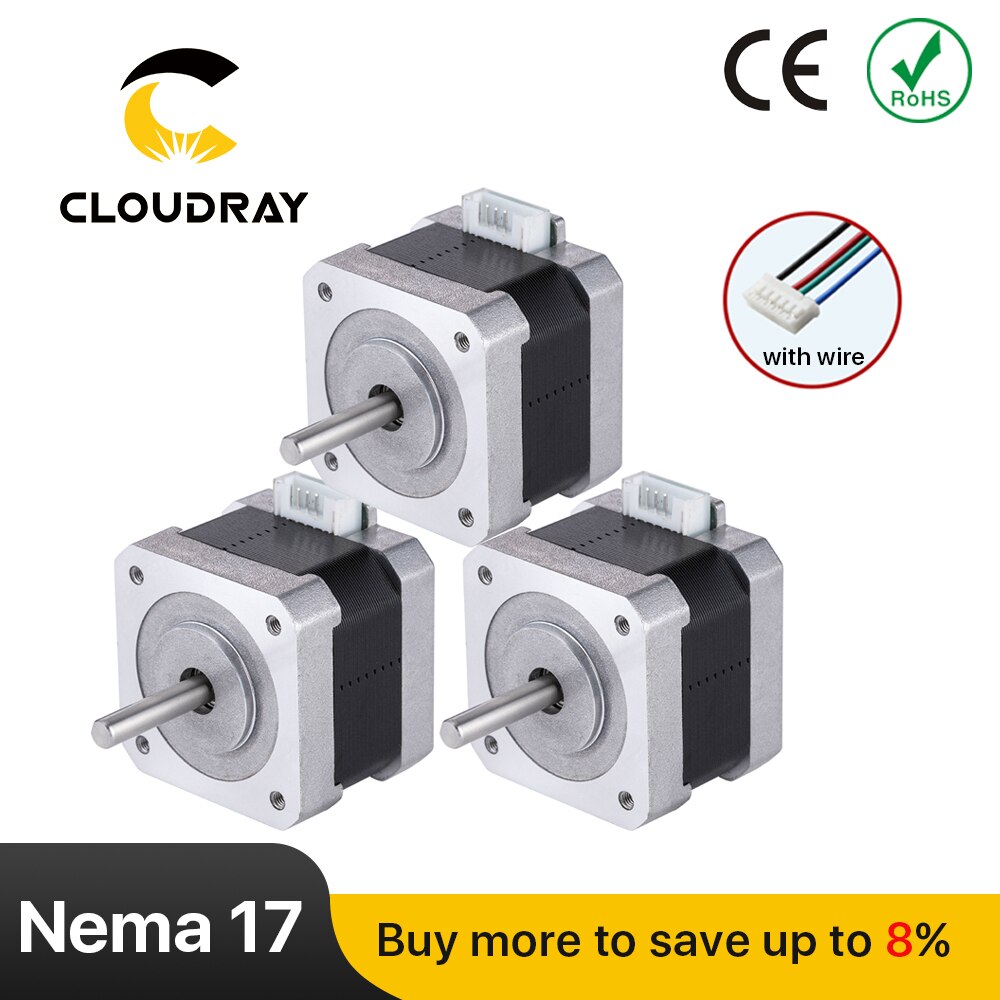 Nema 17 Stepper Motor 42mm 2 Phase 15Ncm 1A Stepper Motor with DuPont 4-lead Cable for 3D printer CNC XYZ