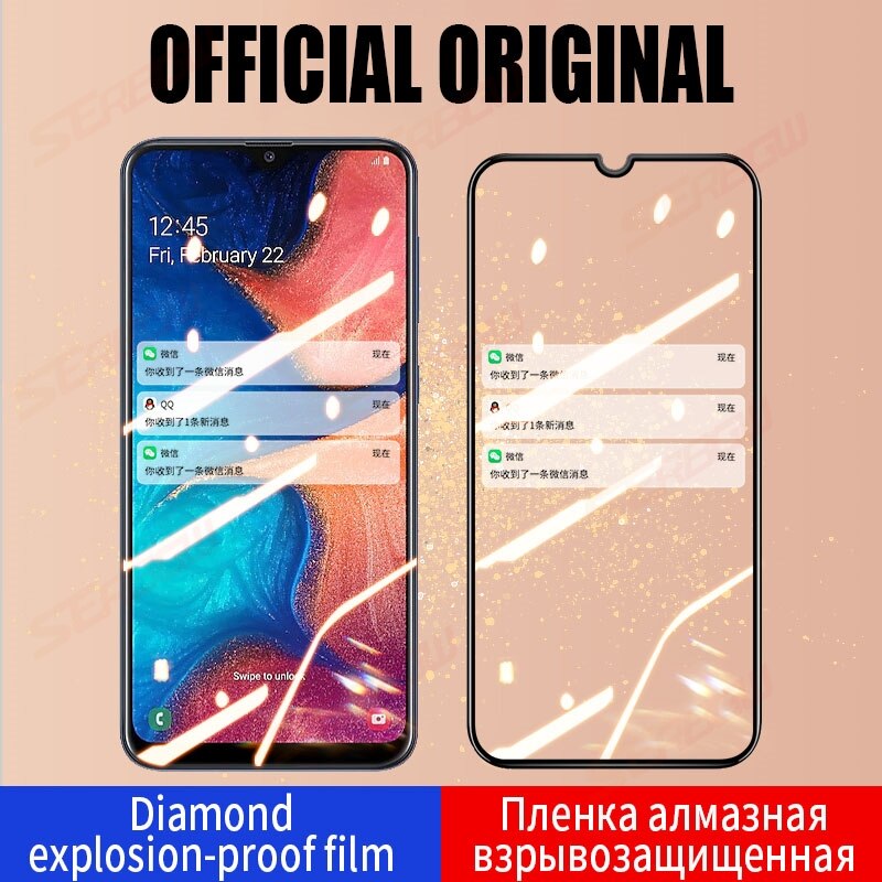 200D Anti-Burst Tempered Glass For Samsung galaxy A10 A20 A30 A40 A50 A60 A70 A80 A90 Screen Protector A20E A30S A50S glass Film