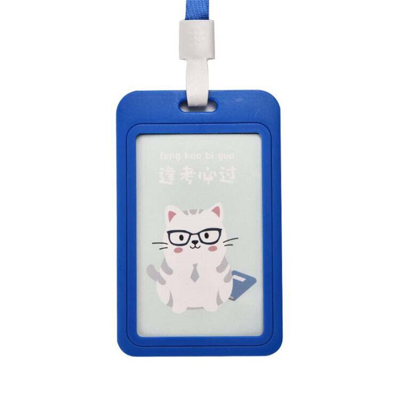 Kawaii Carino Cassa del Supporto di Carta di IDENTIFICAZIONE di Affari Del Fumetto autobus Della Copertura Della Carta di Credito Bancario in PVC Trasparente per il Capretto Studente Delle Donne Distintivo sacchetto del Regalo del sacchetto