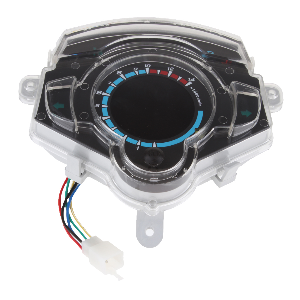 Motorcycle Battery Gauge Cluster Speedometer Tachometer Odometer