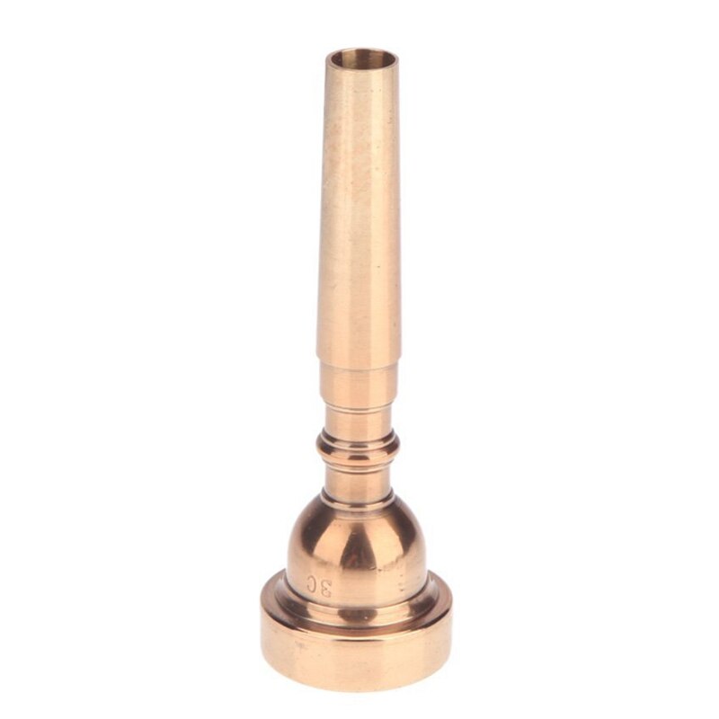 High Copper Alloy Gold-plating 3C Trumpet Mouthpiece Durable Stylish Golden