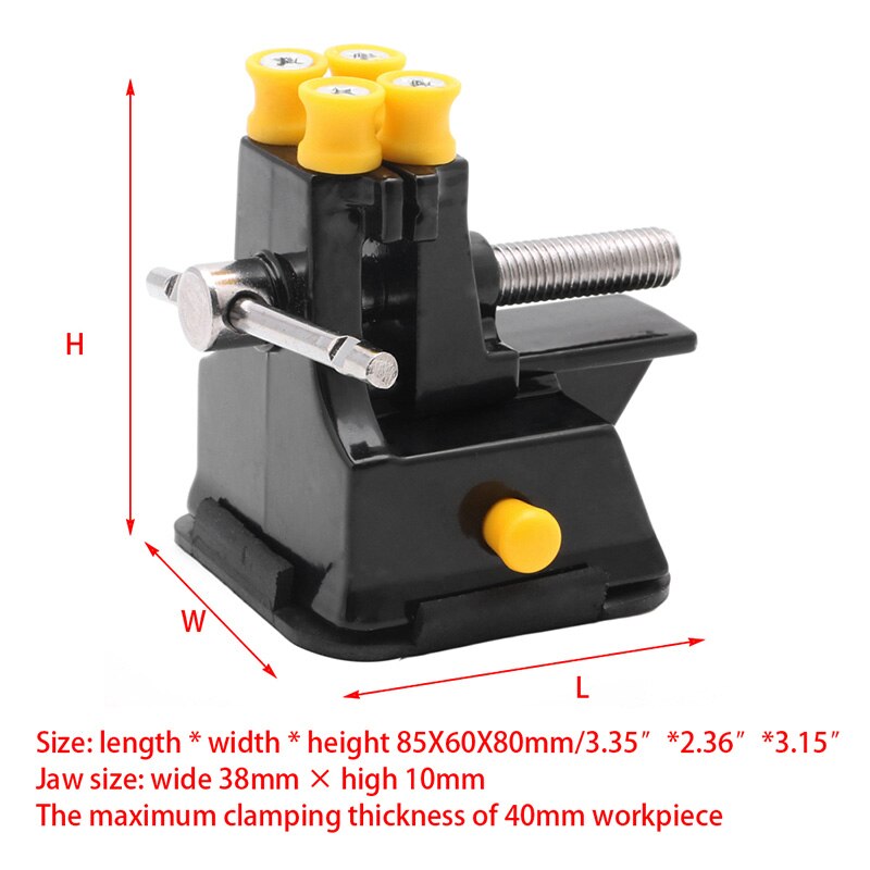 DIY Jewelries Craft Mould Fixed Repair Hand Tool Mini Vice Suction Grip Vise