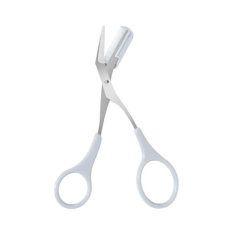 Recortador de cejas de acero inoxidable, peine, tijeras de pelo, Clips, maquinilla de afeitar, accesorios de maquillaje, 1 pieza: 05