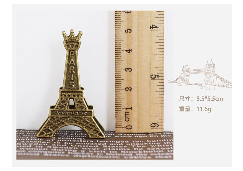 &quot;aften i paris&quot; eiffeltårnet metalfinish bordkort/holder bryllup forsyninger