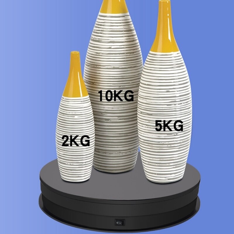 3 Maten Automatische Elektrische Roterende Draaitafel Sieraden Organizer Display Max Belasting 20Kg Fotografie Stand 360 Graden Houder