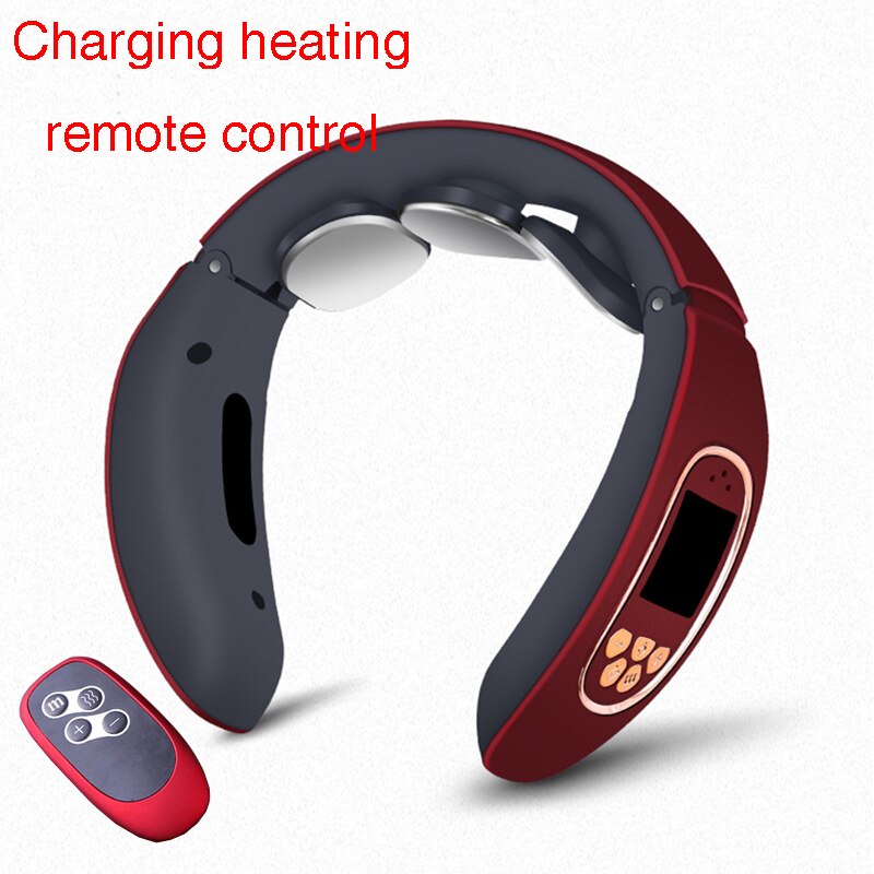 Massage en ontspanning nekmassage apparaat intelligente elektrische draadloze cervicale massage apparaat body shock pulse verlichting vermoeidheid massage apparaat: S4 afstandsbedieningen