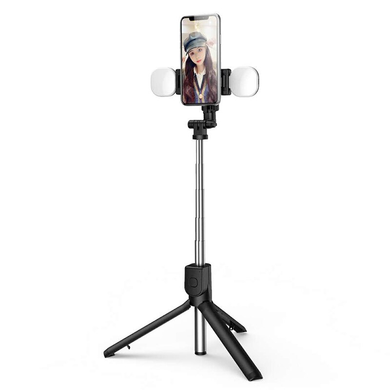 4 in 1 selfie ring light wireless Bluetooth selfie stick mini tripod Handheld Extendable selfie stick With Remote