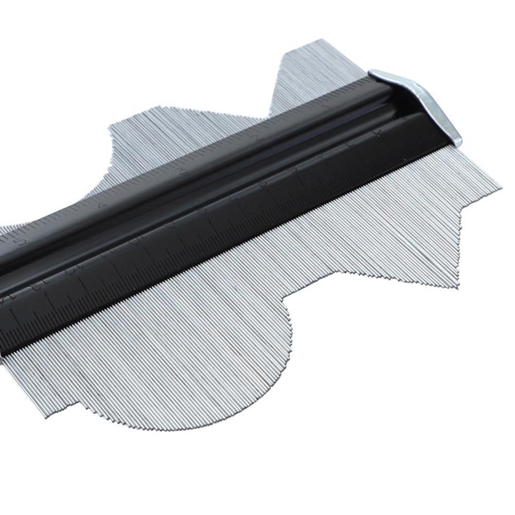 1piece Multifunctional 6 Inch Profilometer Metal Pin Radian Measuring Ruler Tools Measuring For Woodworking Gauge V0W1