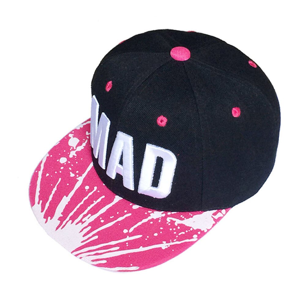 Trend Hat Snapback Cap Kid ragazzi ragazze lettere berretti da Baseball berretto Hip-Hop piatto cappello da sole per bambin: Hot Pink