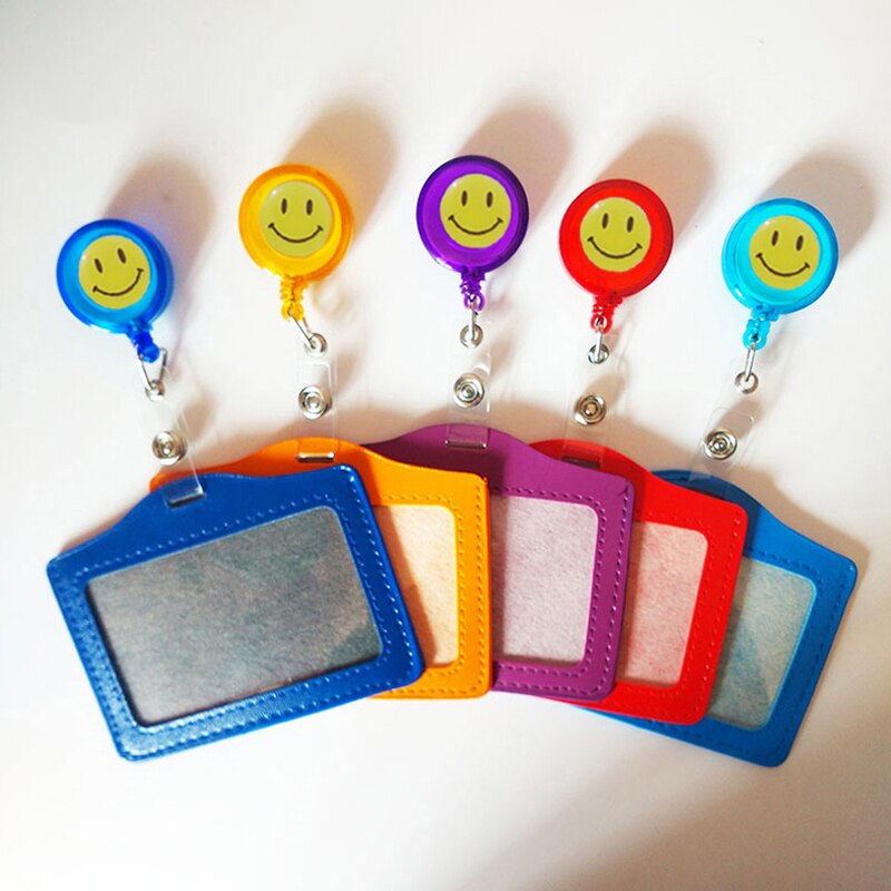 10 unids/lote de portainsignias PU de con Clip retráctil estilo Horizontal material escolar Oficina papelería