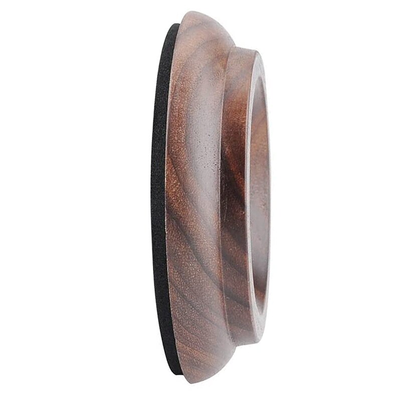 4 Uds rodaja de rueda de Piano tazas de madera de nogal vertical Piano Pads suelo protectores con EVA antideslizante Anti-ruido espuma