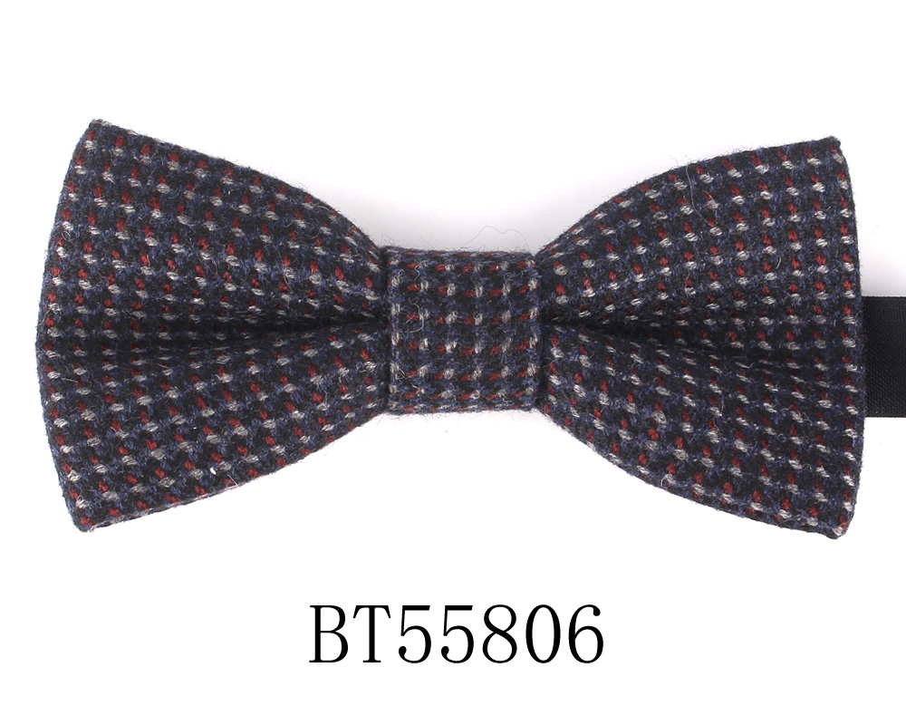 Novo laço de lã inverno gravata borboleta para homens mulheres laço nó adulto gravata borboleta de lã cravats festa noivo gravatas borboleta para presentes: CINZA