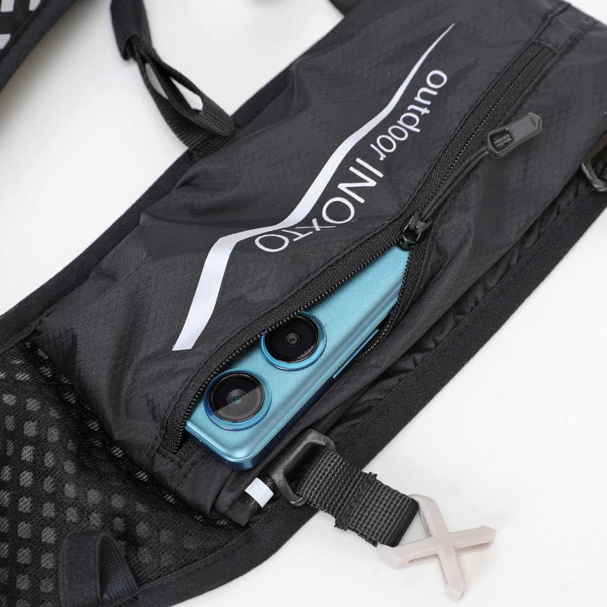 Reflektierende Weste für Damen und Herren, verstellbarer Brustgurt, Lauf-Trinkweste, leichter reflektierender Trinkrucksack