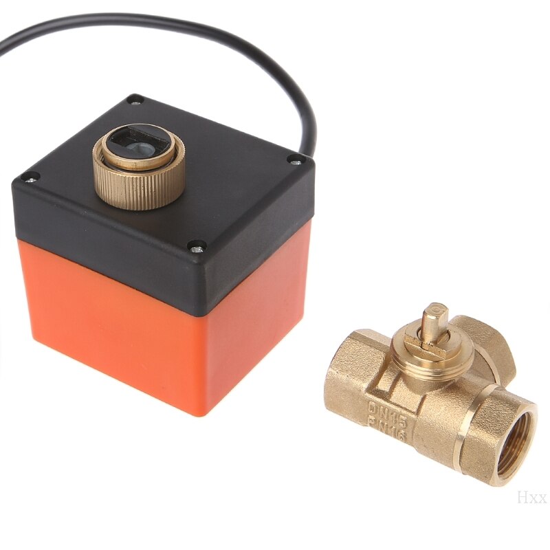 3 way motorized ball valve electric Three line two way control AC 220 DN15/20/25