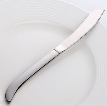 304 Stainless Steel Rainbow Color Steak Knife Western Style Dinner Knives Tableware Set Sharp Cutlery Dinnerware Accessories: 2pcs Color 1