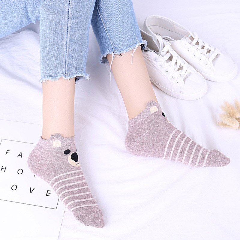 Cartoon Animal Print Baby Socks Cute Cotton Short Baby Girl Boy Socks Spring Autumn Soft Ankle Socks Baby Sokken