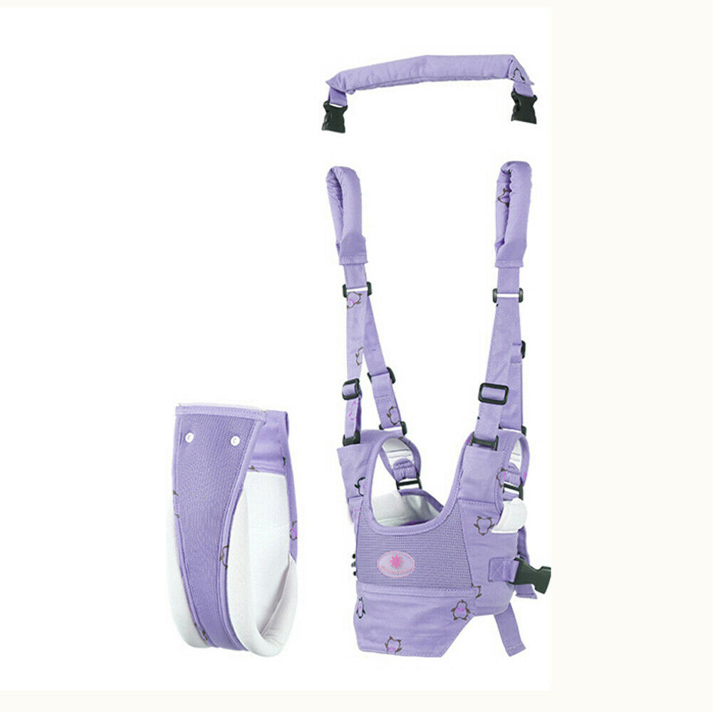 Recién llegado, andador para bebé, arnés para bebé, correa para niños, cinturón para caminar para bebé, seguridad infantil: Púrpura
