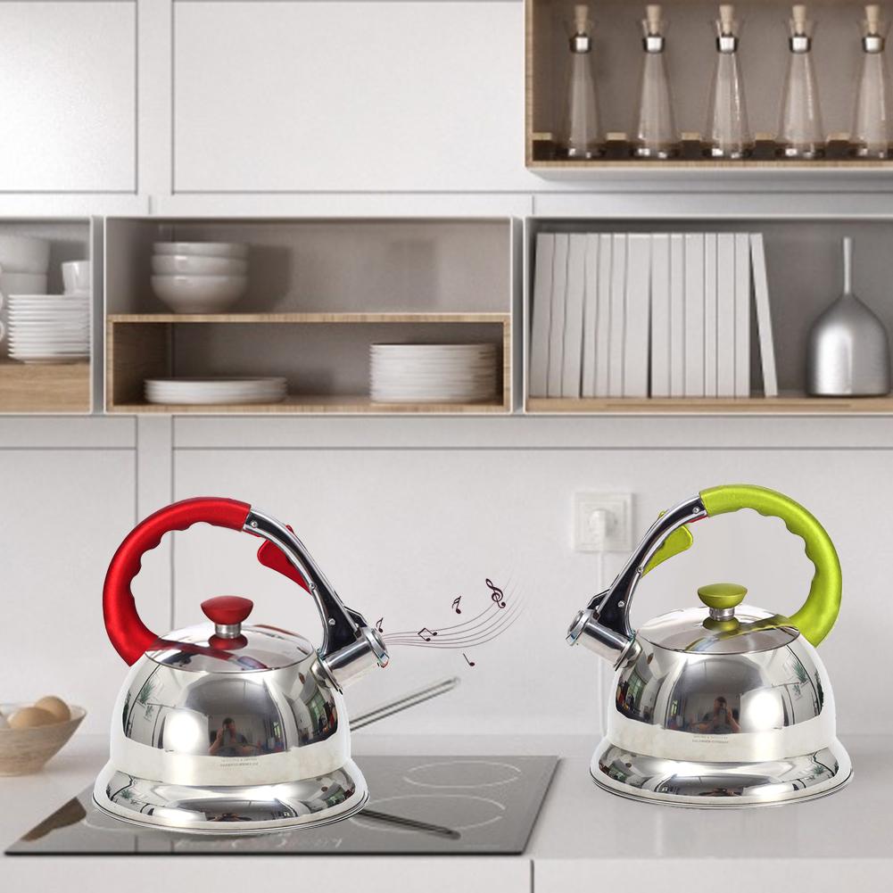 3.5l visslande vattenkokare, tekanna i rostfritt stål för spishäll, induktionsstenkaffe med vattenkärl