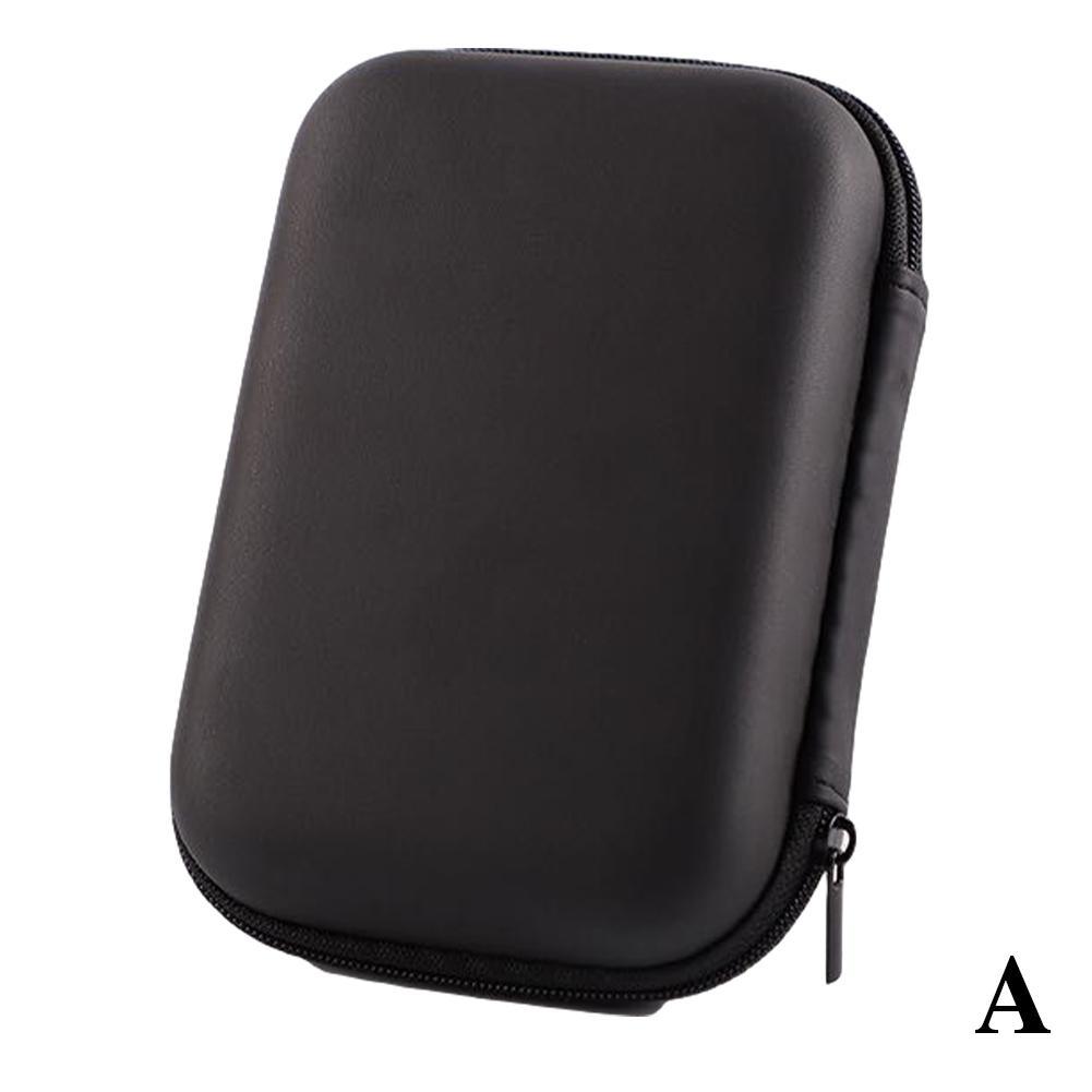 Hard Disk Storage Bag External Hard Disk Protection Storage Bag Case Cover Hard Drive Pouch Earphone Bag for Pc Laptop Hard Disk: Black