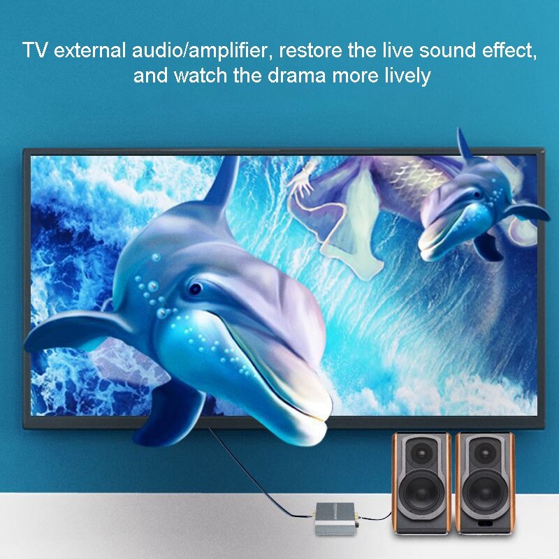 192Khz Digital to Analog Converter Coaxial Optical Digital to Analog Audio Converter HIFI Audio Converter