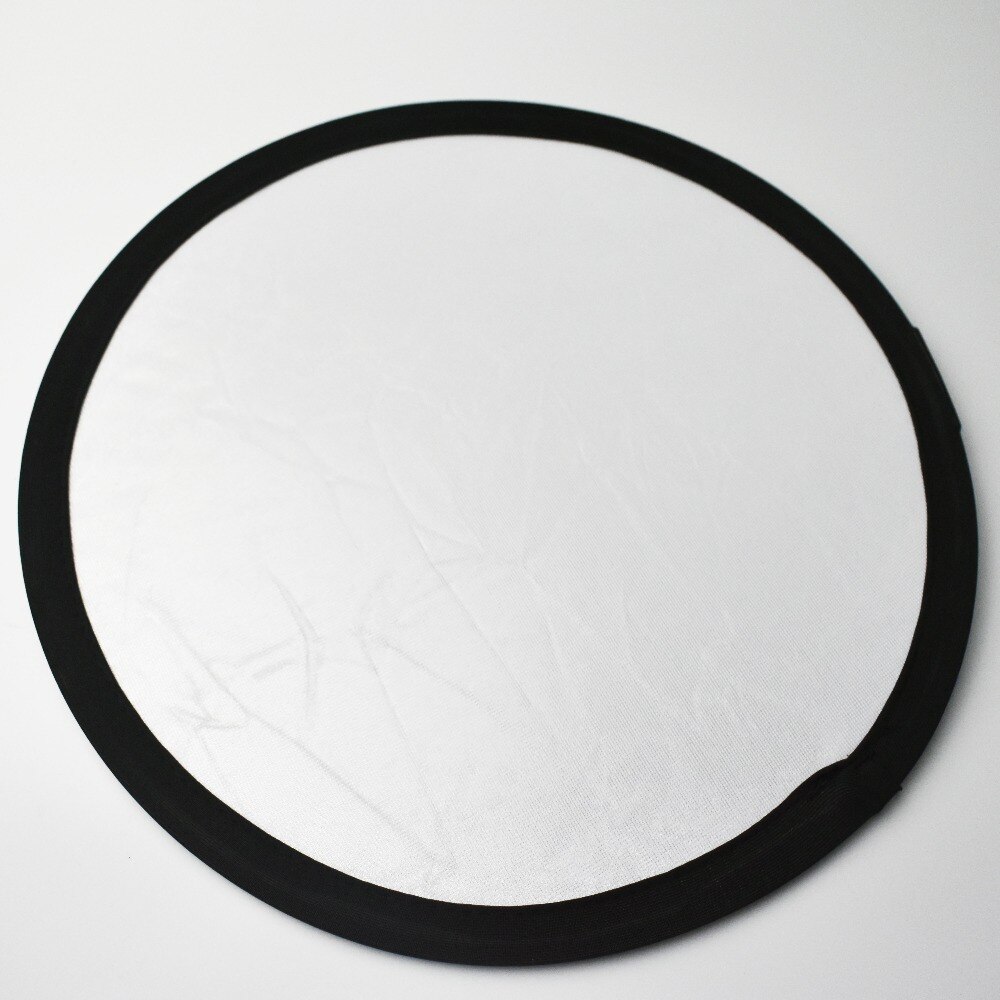 Musan 30cm/12 inch 2 in 1 Silver/White Reflector For Photo Studio Photography Portable Reflector for Phone Shooting+Pouch