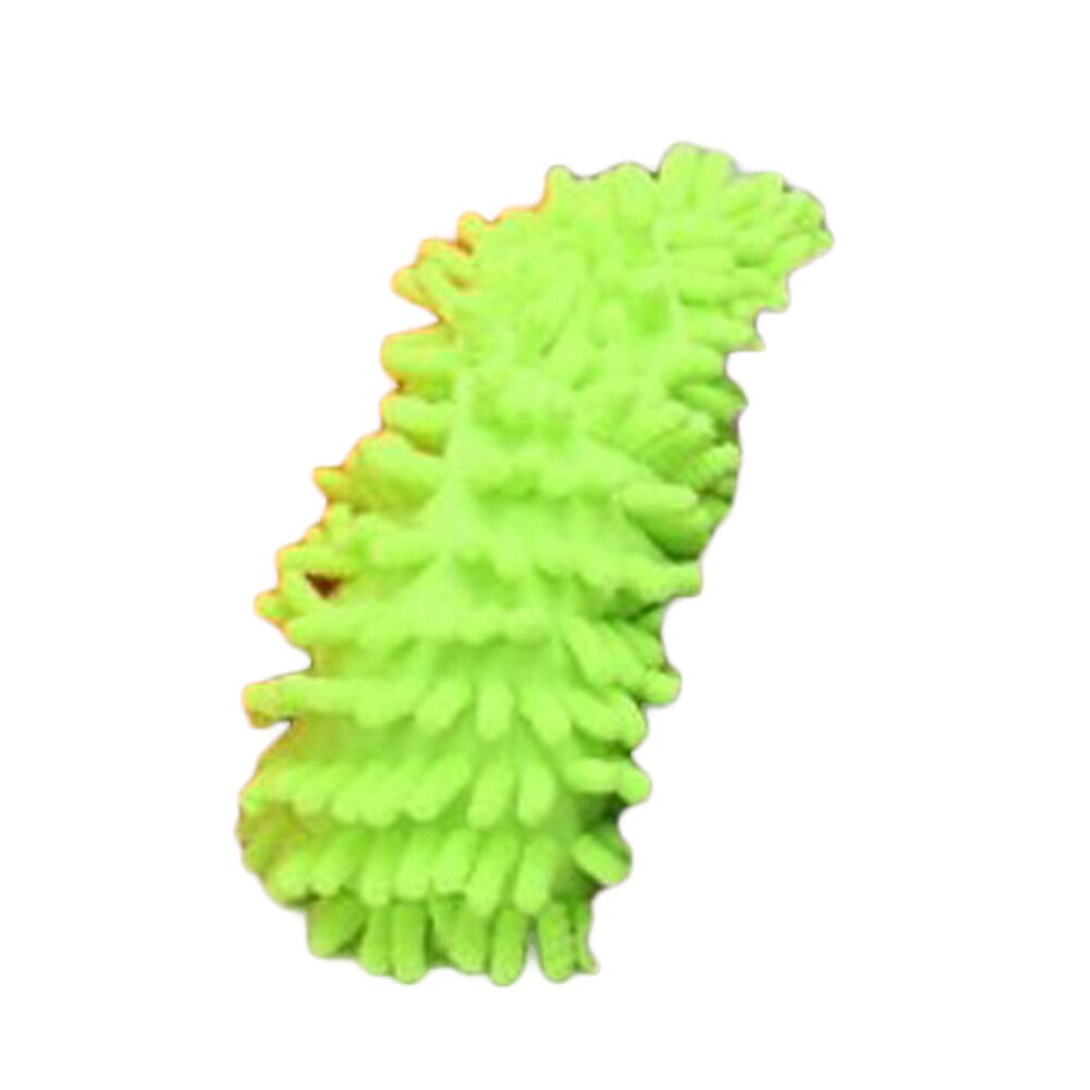 1pcs 5 Kleuren Dust Mop Slipper Huis Cleaner Lui Floor Afstoffen Cleaning Foot Schoen Stofkap Mop Slipper: Green