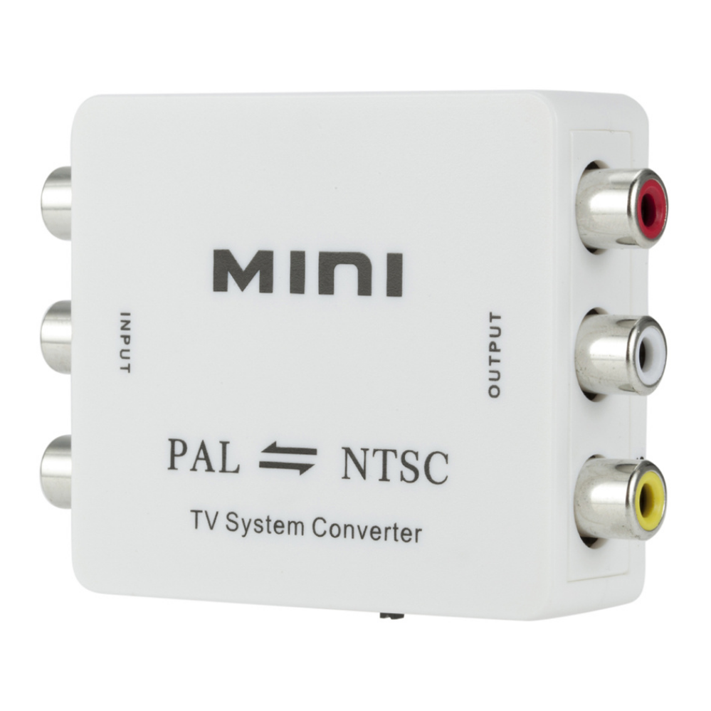 Conmutador convertidor de sistema de TV bidireccional Mini PAL NTSC, convertidor de conexión compuesta de TV bidireccional PAL a NTSC NTSC a PAL