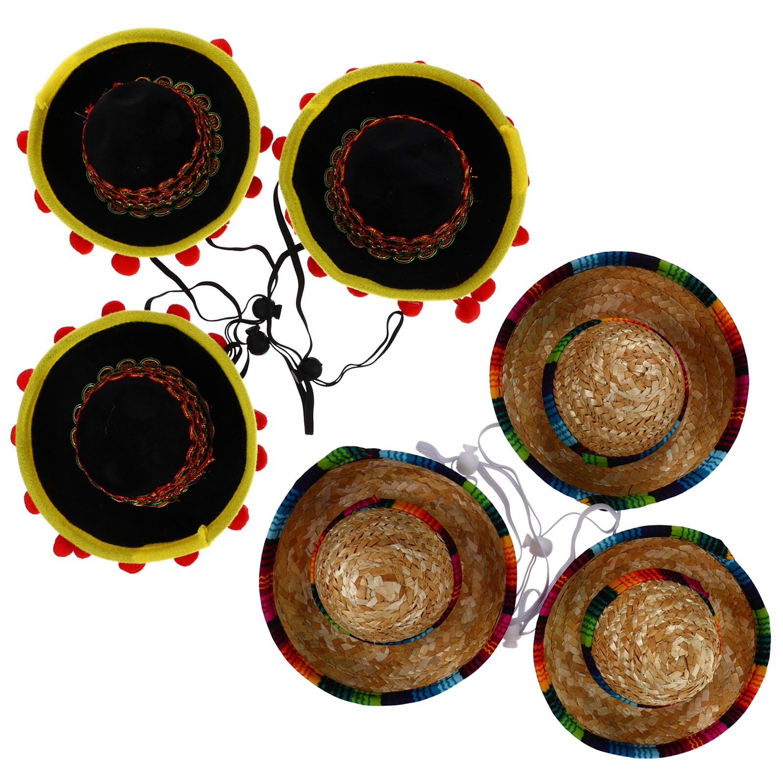 6pcs Decorative Hats Party Dress Hats Round Party for Kids