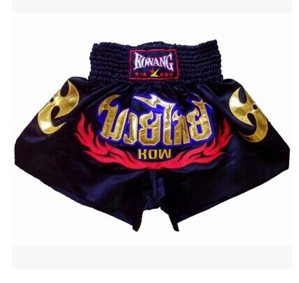 Boxningsshorts mma tiger muay thai shorts sanda tiger muay thai kostym både män och kvinnor sportbyxor boxning take fight sanda: Svart / S