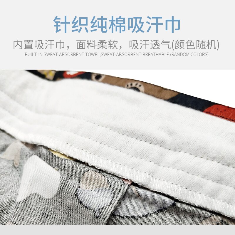 Wielokolorowe bawełniane oddychające kapelusze z nadrukiem regulowany peeling kapelusz salon kosmetyczny kapelusz roboczy laboratorium sklep zoologiczny peeling czapka bouffant kapelusz