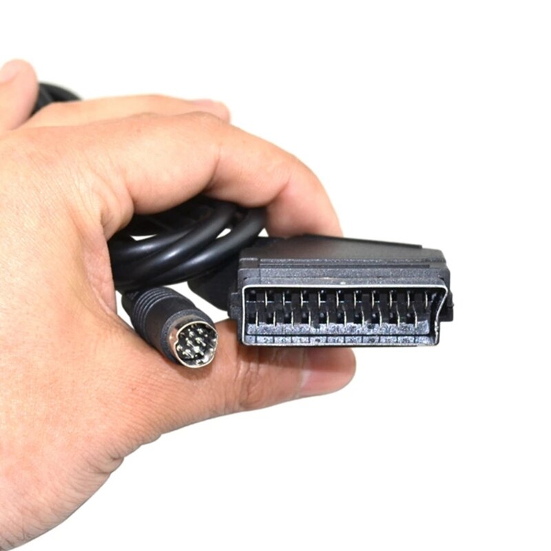 Replacement 1.8m RGB Scart Lead Cable Scart AV Cord Compatible with Saturn NTSC PAL